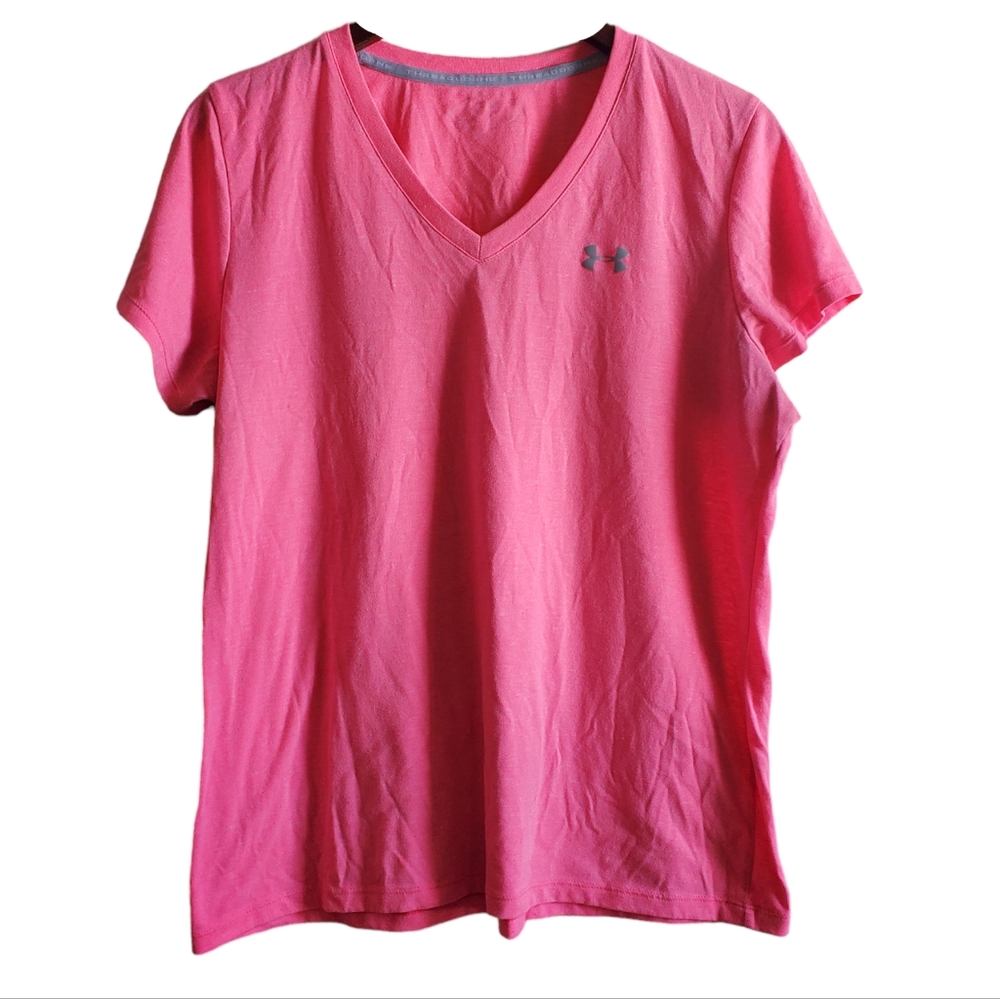 Under Armour Pink Shirt V-neck L
